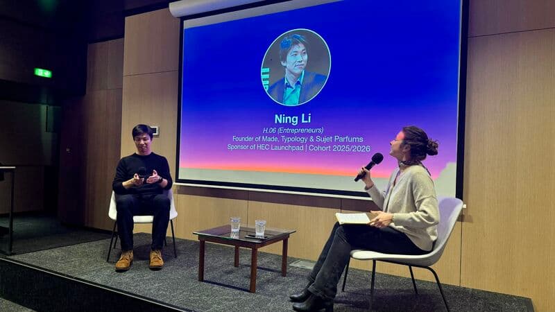Ning Li, sponsor of the 2025-2026 HEC Paris Startup Launchpad cohort.